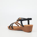 Butterfly Feet Alysia 1 Wedge - Black footwear Butterfly Feet