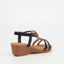 Butterfly Feet Alysia 1 Wedge - Black footwear Butterfly Feet