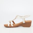 Butterfly Feet Alysia 1 Wedge - White footwear Butterfly Feet