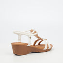Butterfly Feet Alysia 1 Wedge - White footwear Butterfly Feet