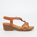 Butterfly Feet Alysia 2 Wedge - Tan footwear Butterfly Feet