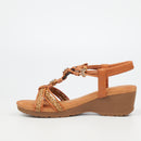 Butterfly Feet Alysia 2 Wedge - Tan footwear Butterfly Feet