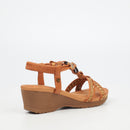 Butterfly Feet Alysia 2 Wedge - Tan footwear Butterfly Feet