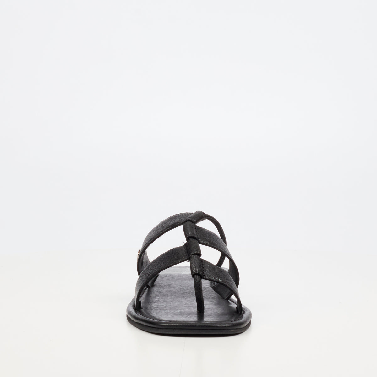 Nicci Tyler Amalfi 1 Flat Sandal - Black footwear Nicci Tyler