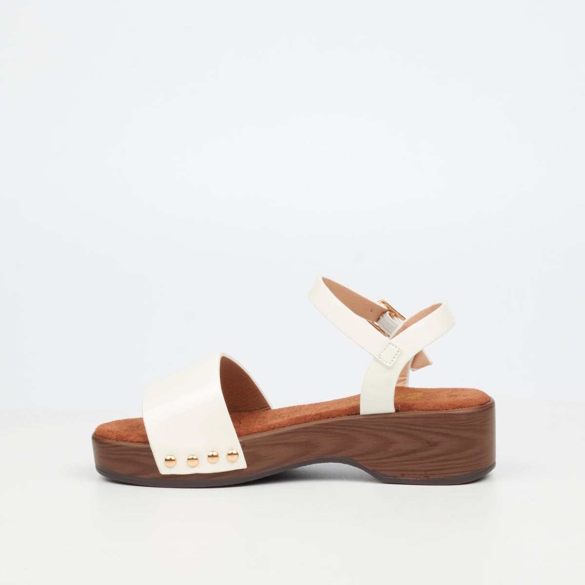 Little Miss Black Amalia 1 Flatform - White