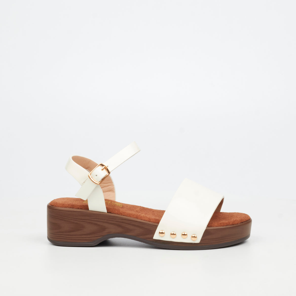 Little Miss Black Amalia 1 Flatform - White
