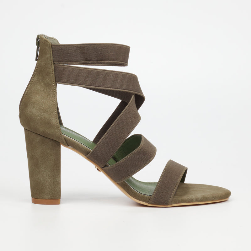 Butterfly Feet Amelia 1 Heel - Olive footwear Butterfly Feet   