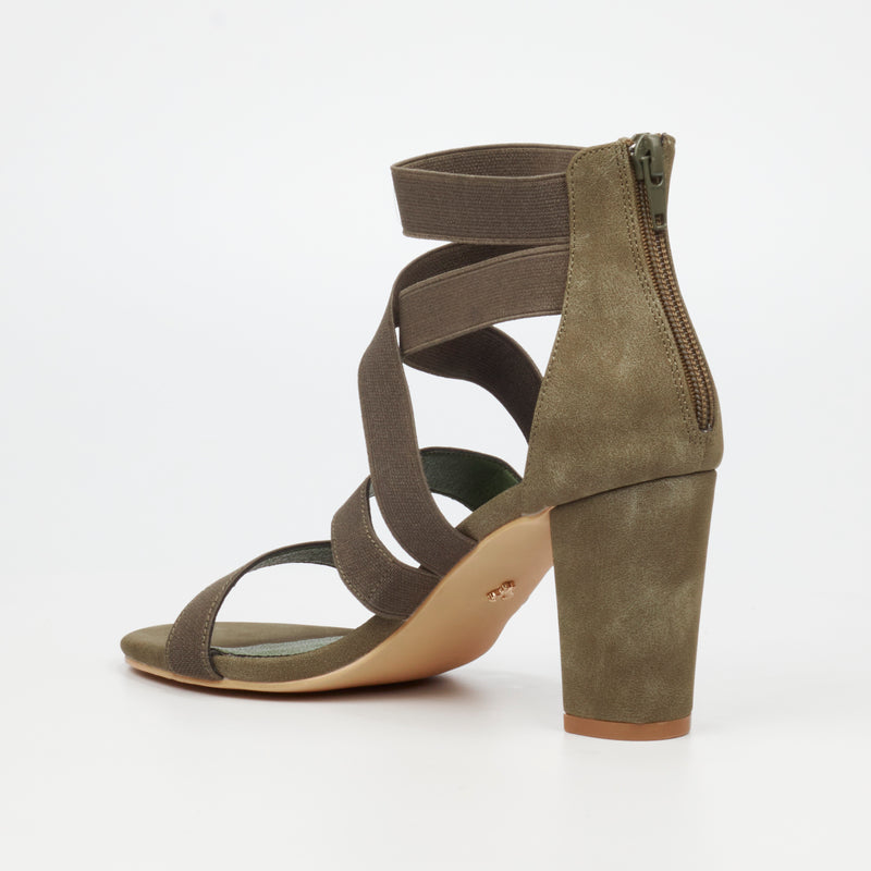 Butterfly Feet Amelia 1 Heel - Olive footwear Butterfly Feet   