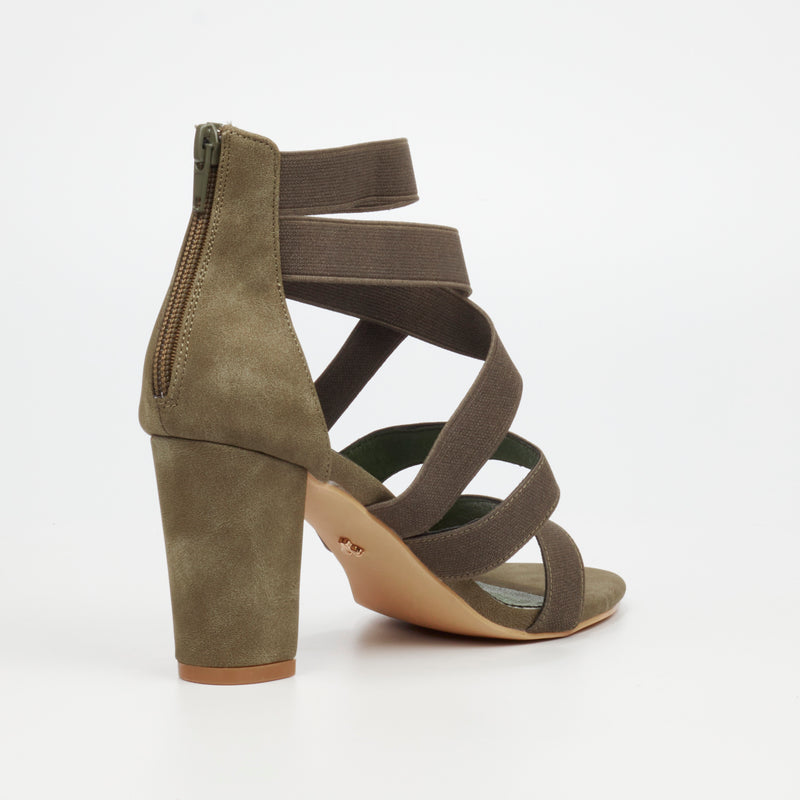 Butterfly Feet Amelia 1 Heel - Olive footwear Butterfly Feet   