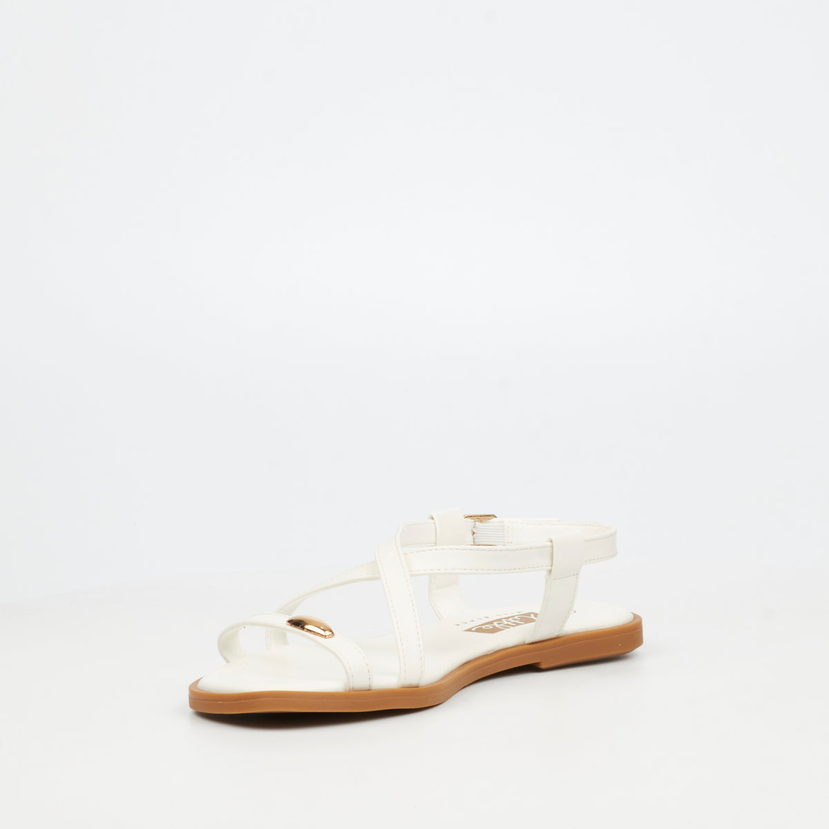 Little Miss Black Amy 2 Flatform - White