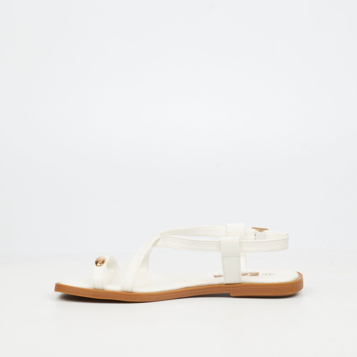 Little Miss Black Amy 2 Flatform - White