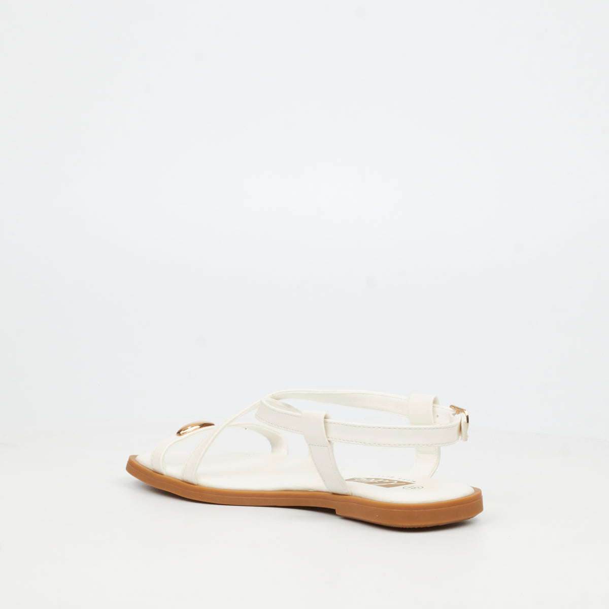 Little Miss Black Amy 2 Flatform - White