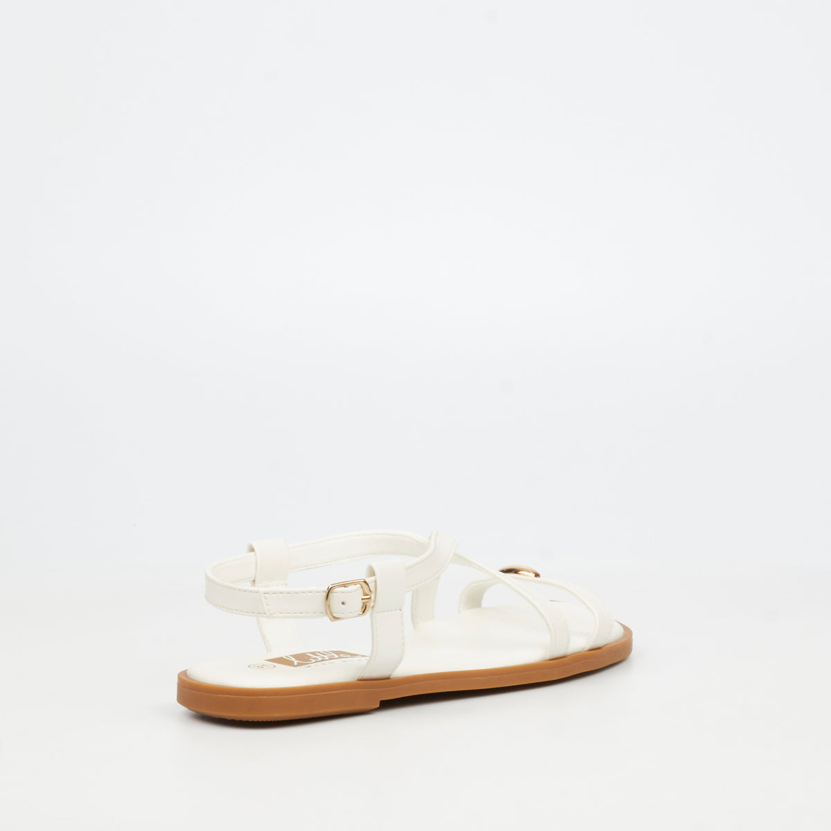 Little Miss Black Amy 2 Flatform - White