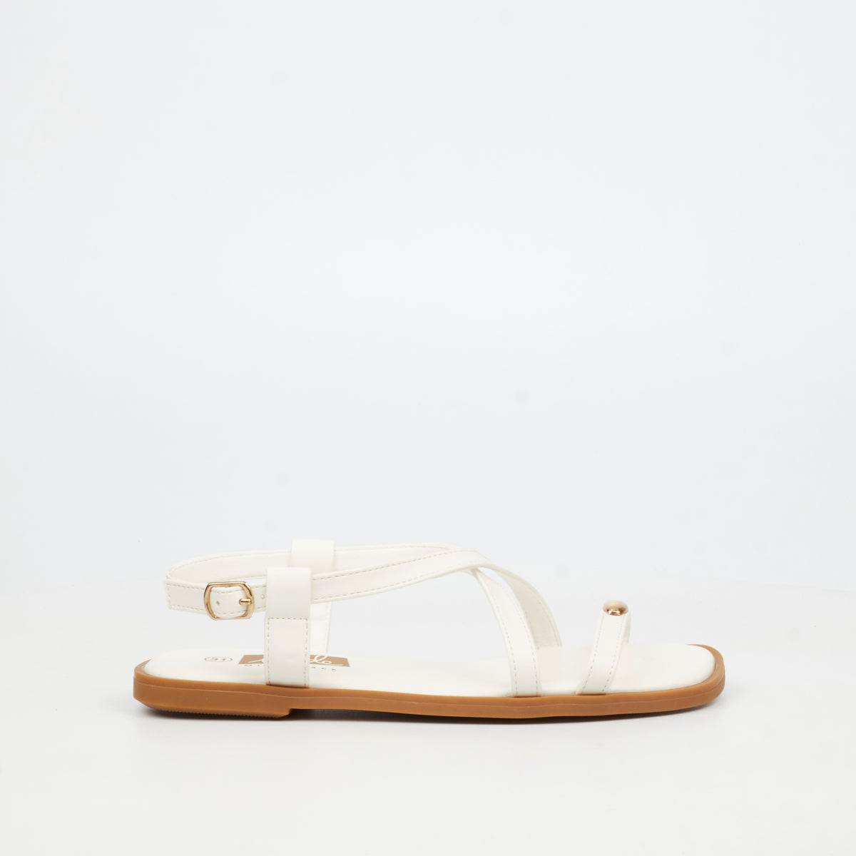 Little Miss Black Amy 2 Flatform - White