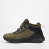 Mazerata Andrea 3 Mesh / Faux Nubuck Ankle Boot - Olive footwear Mazerata