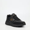 Mazerata Andrea 6 Faux Wax / Faux Nubuck Sneaker - Black footwear Mazerata
