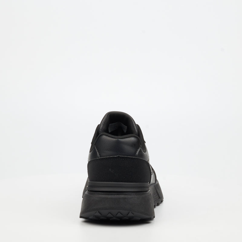 Mazerata Andrea 6 Faux Wax / Faux Nubuck Sneaker - Black