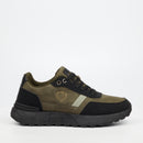 Mazerata Andrea 6 Faux Wax / Faux Nubuck Sneaker - Olive footwear Mazerata