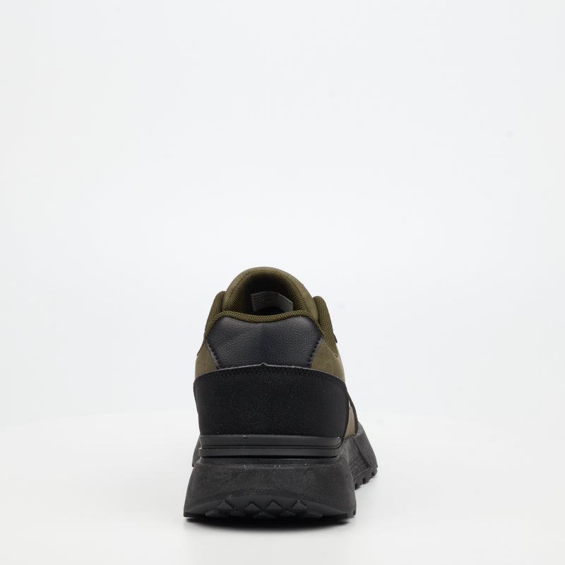 Mazerata Andrea 6 Faux Wax / Faux Nubuck Sneaker - Olive