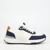 Mazerata Andrea 6 Faux Wax / Faux Nubuck Sneaker - White footwear Mazerata