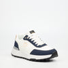 Mazerata Andrea 6 Faux Wax / Faux Nubuck Sneaker - White footwear Mazerata