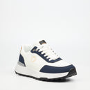 Mazerata Andrea 6 Faux Wax / Faux Nubuck Sneaker - White footwear Mazerata