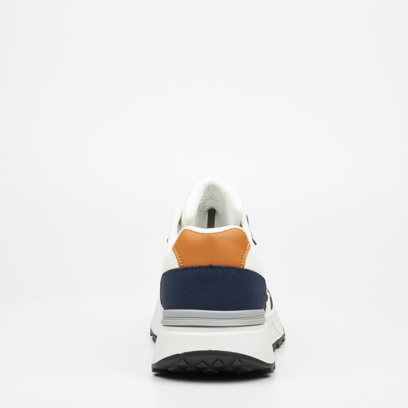 Mazerata Andrea 6 Faux Wax / Faux Nubuck Sneaker - White