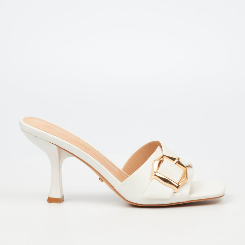 Miss Black Anele 2 Heel - White footwear Miss Black