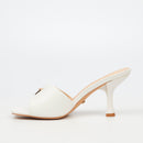 Miss Black Anele 2 Heel - White footwear Miss Black