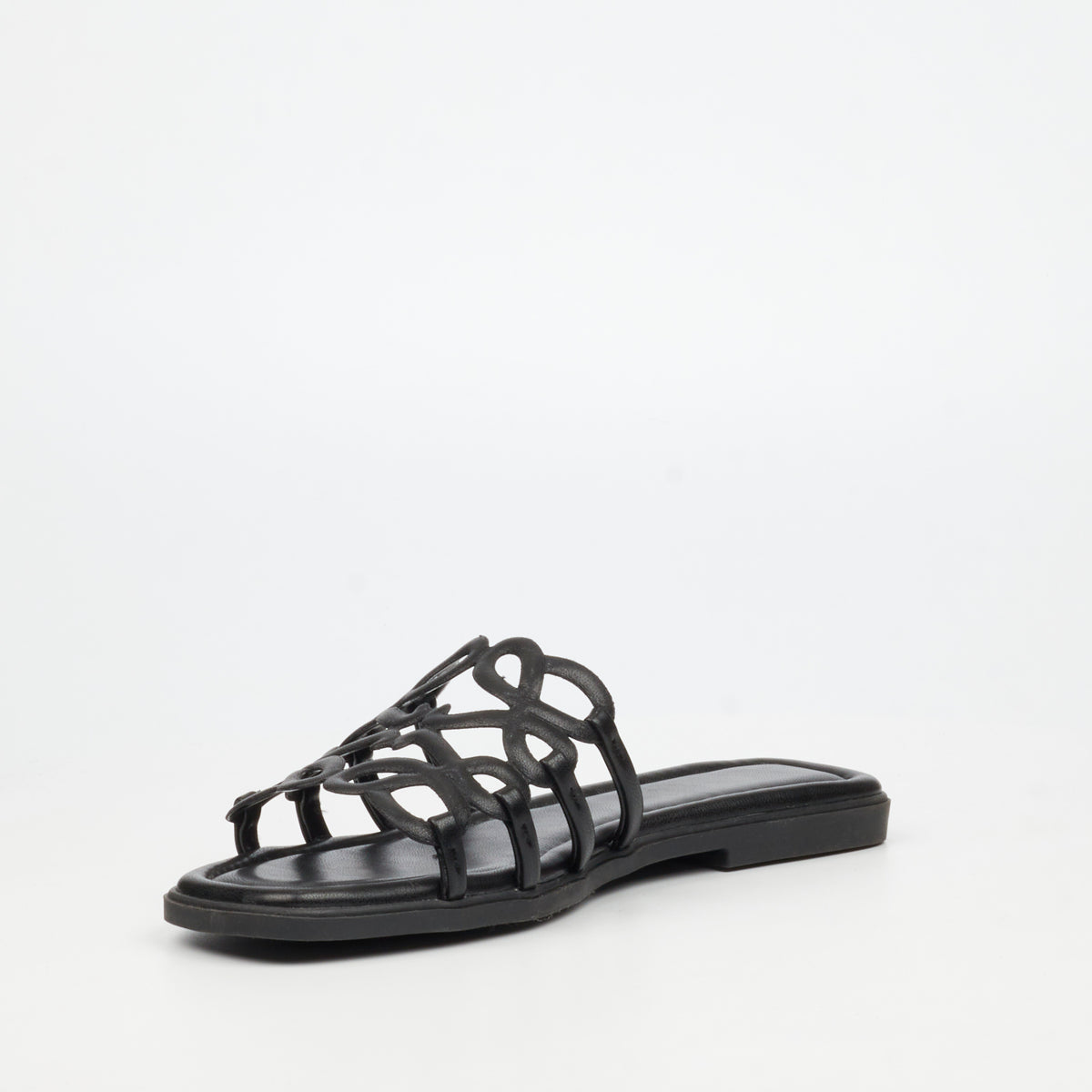 Miss Black Angeline 1 Flat Sandal - Black