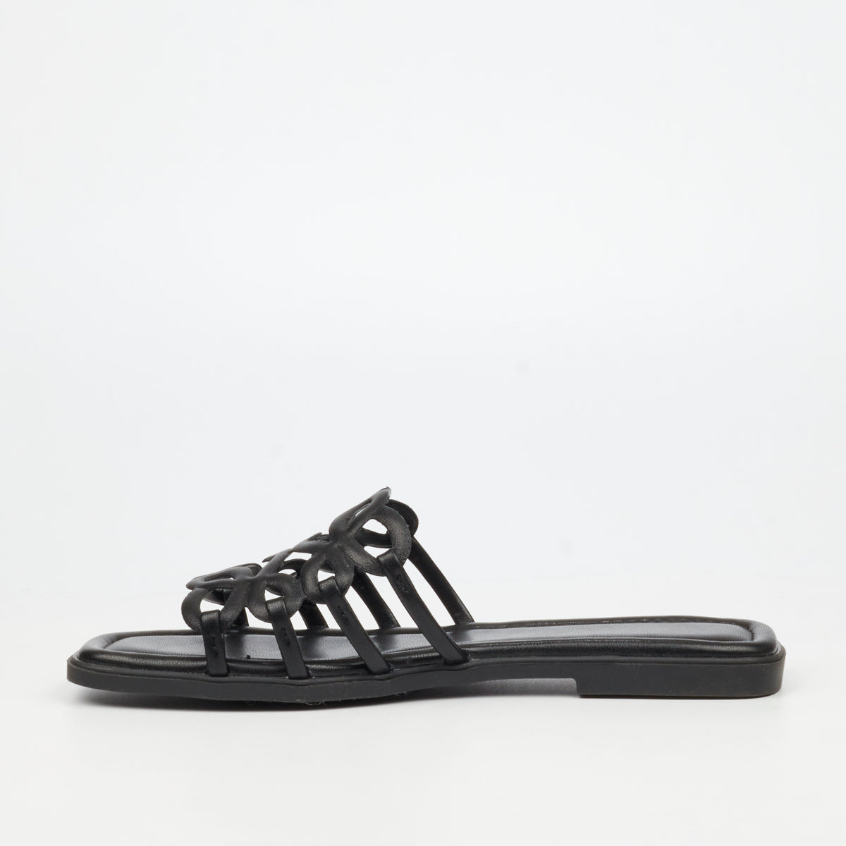 Miss Black Angeline 1 Flat Sandal - Black