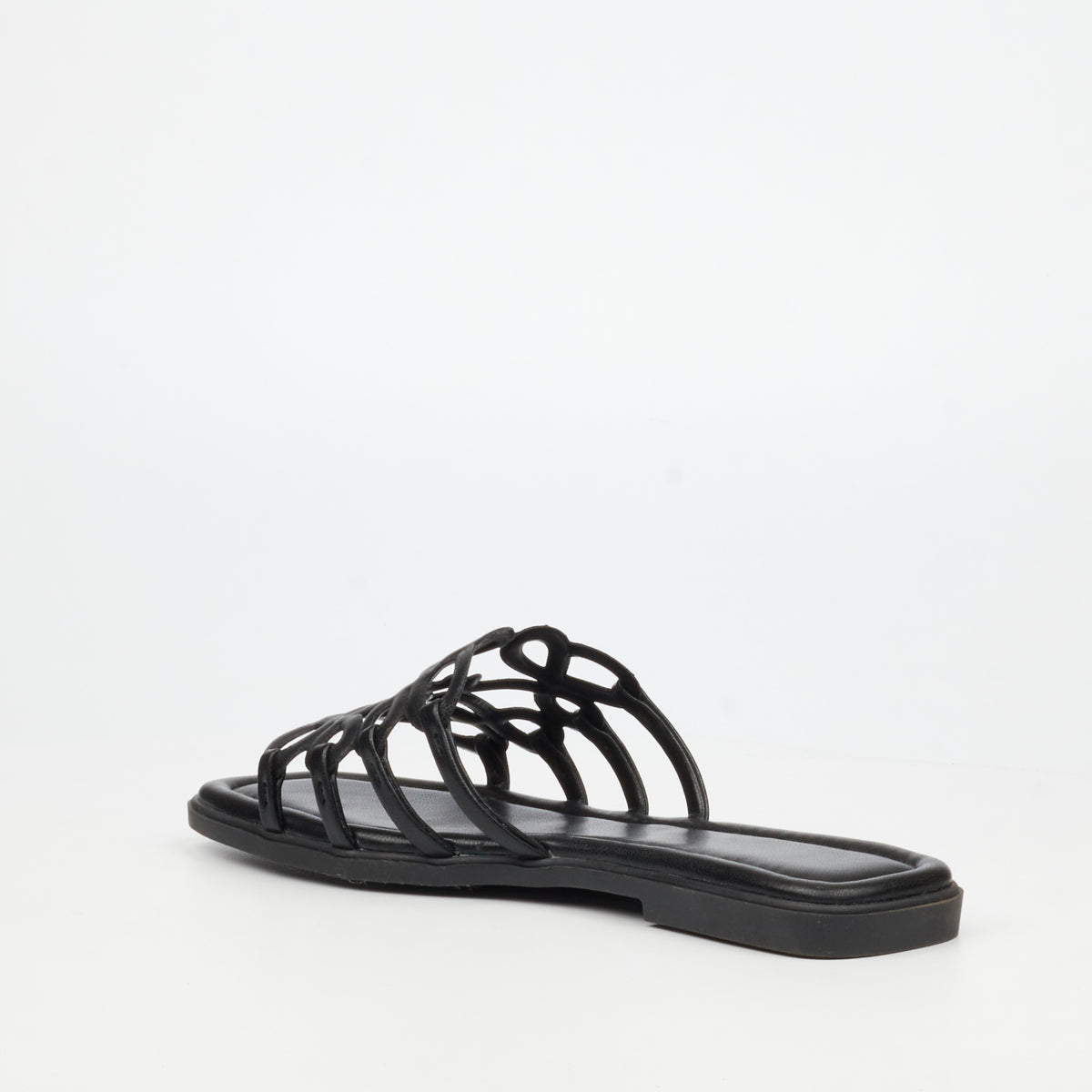 Miss Black Angeline 1 Flat Sandal - Black