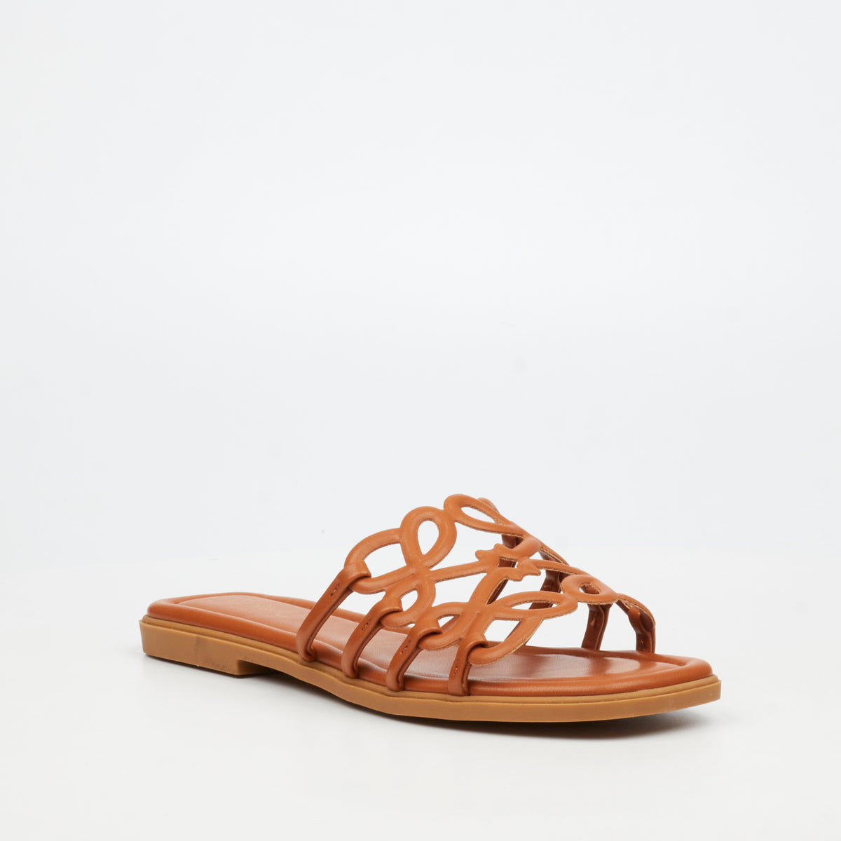 Miss Black Angeline 1 Flat Sandal - Camel