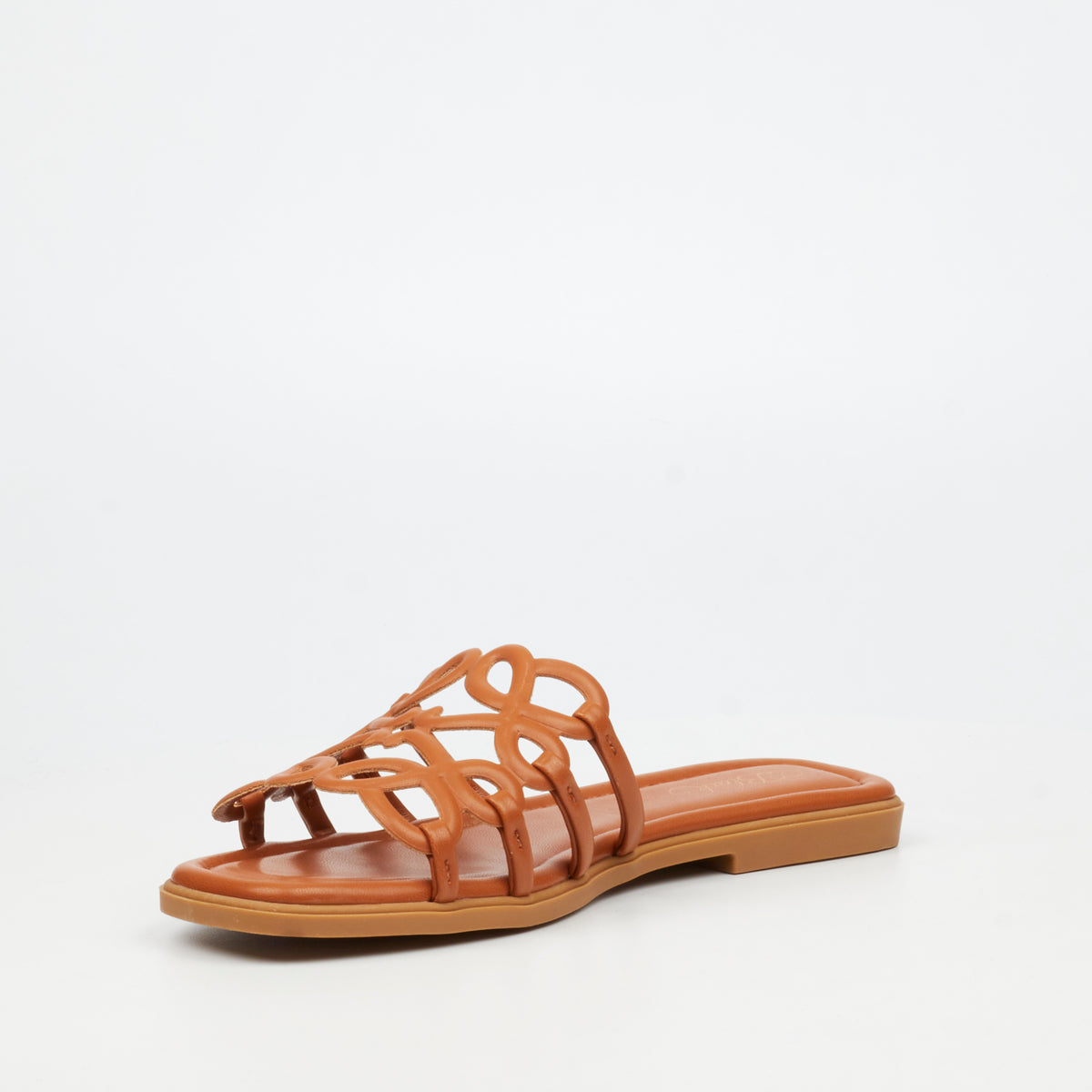 Miss Black Angeline 1 Flat Sandal - Camel