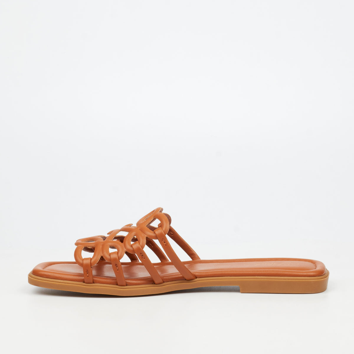 Miss Black Angeline 1 Flat Sandal - Camel