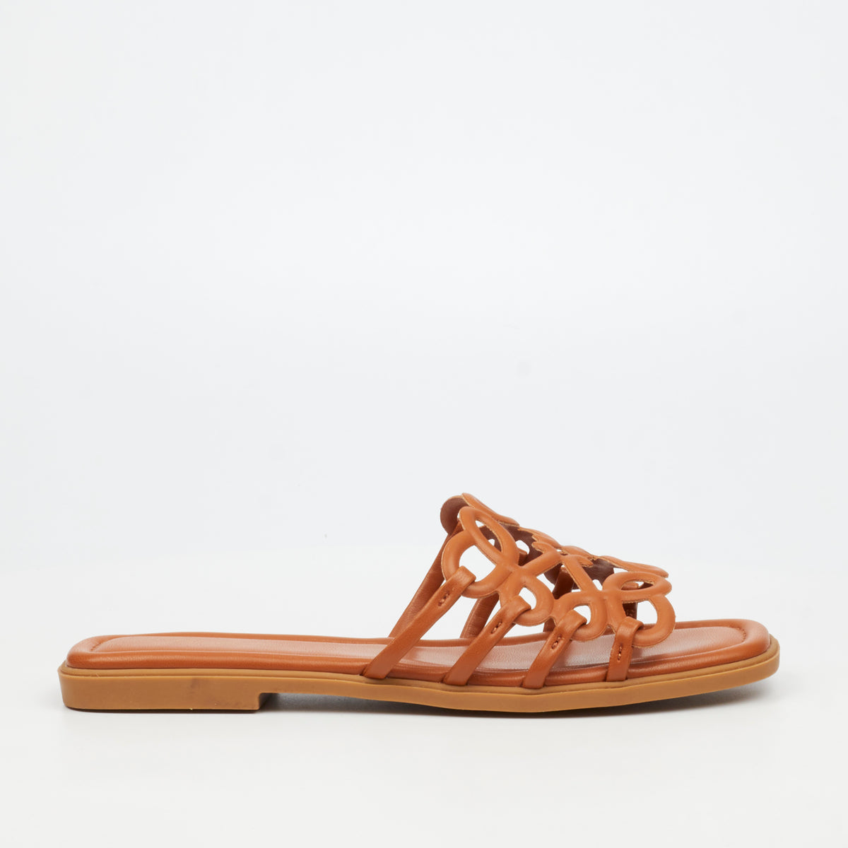 Miss Black Angeline 1 Flat Sandal - Camel