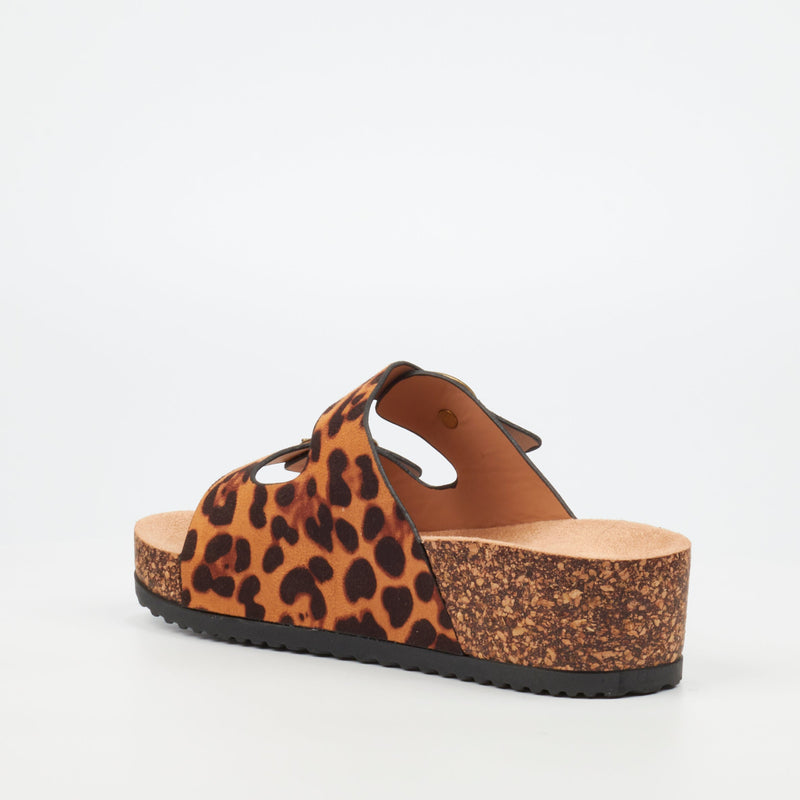 Butterfly Feet Angelo 1 Flatform - Leopard footwear Butterfly Feet   