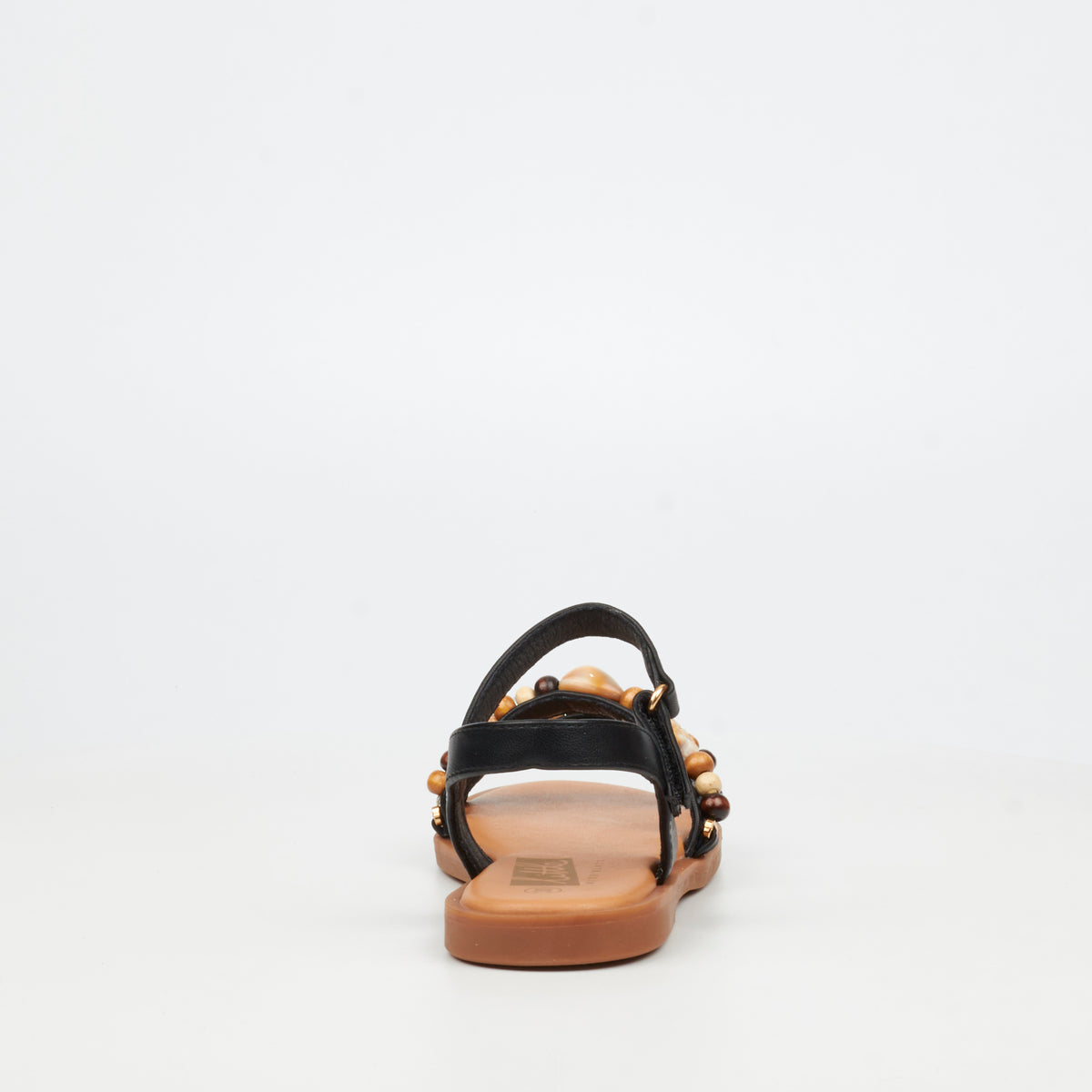 Little Miss Black Anna 1 Flat Sandal - Black