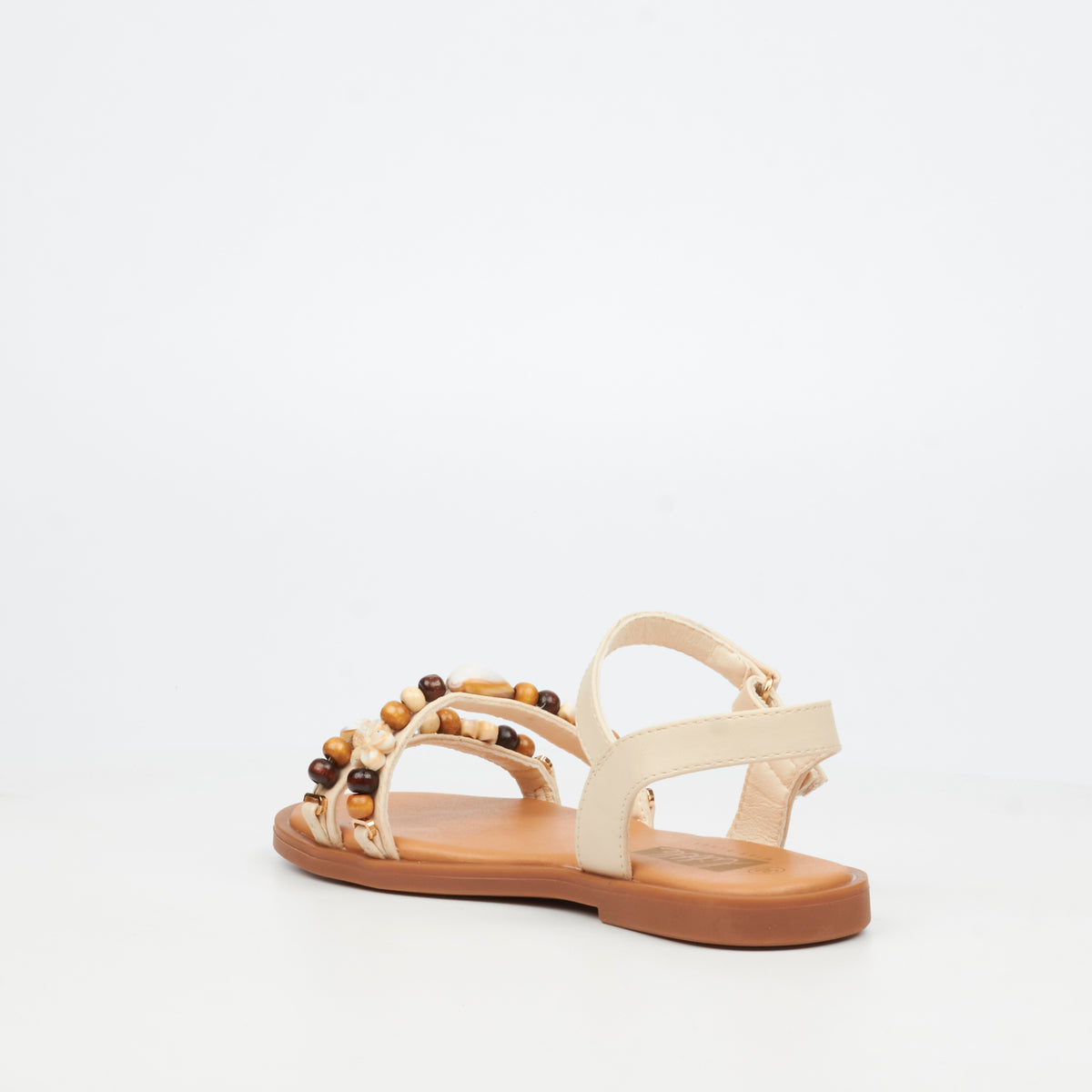 Little Miss Black Anna 1 Flat Sandal - Natural