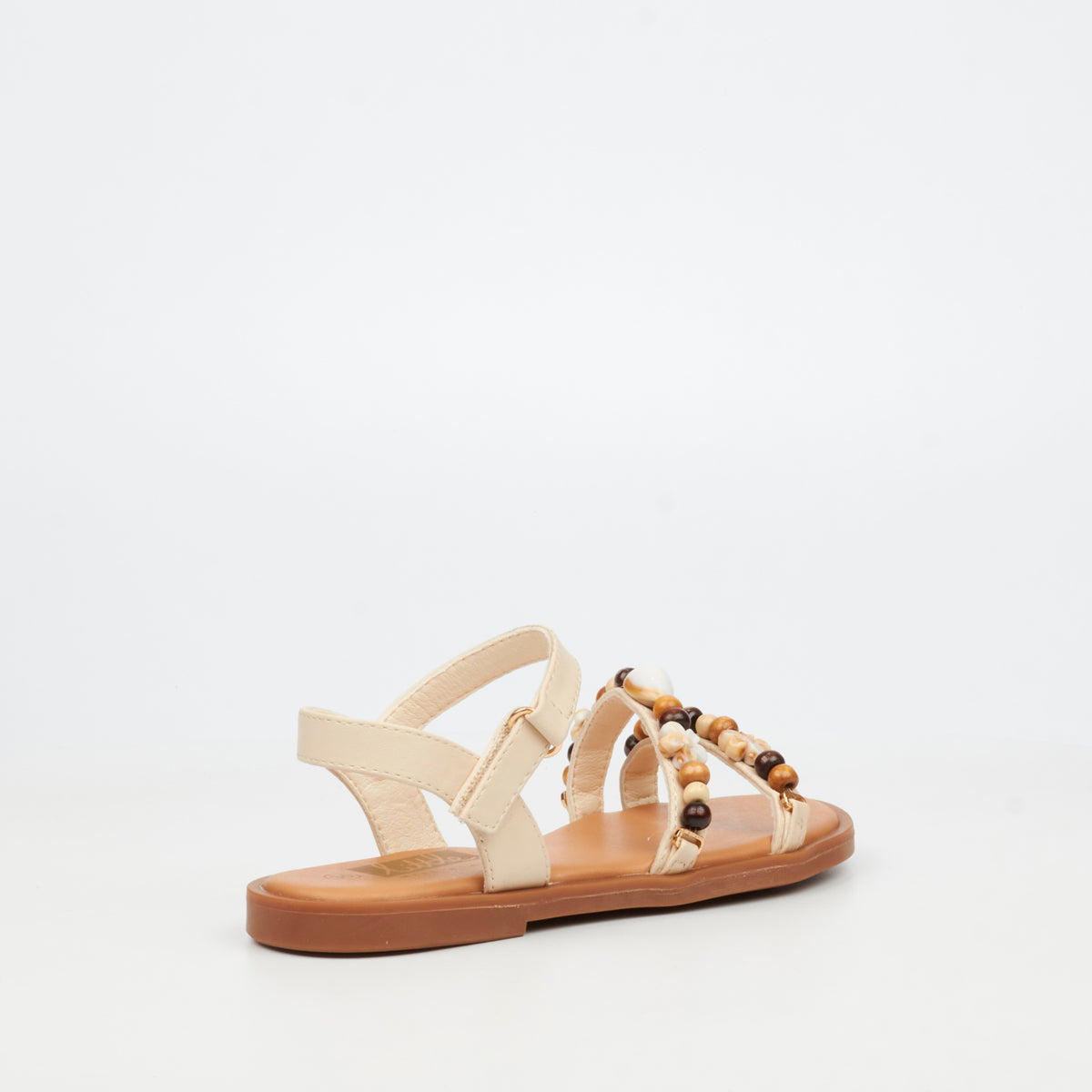 Little Miss Black Anna 1 Flat Sandal - Natural