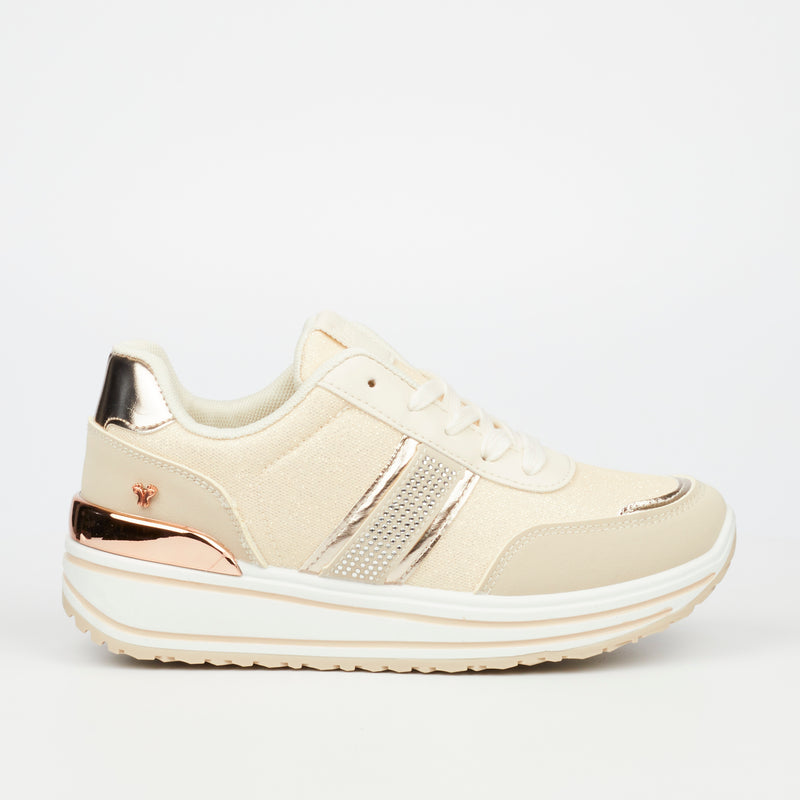 Butterfly Feet Apexx 1 Sneaker - Beige footwear Butterfly Feet   