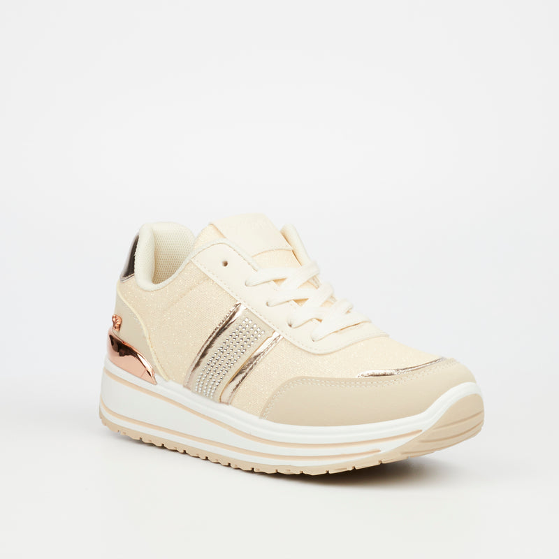 Butterfly Feet Apexx 1 Sneaker - Beige footwear Butterfly Feet   