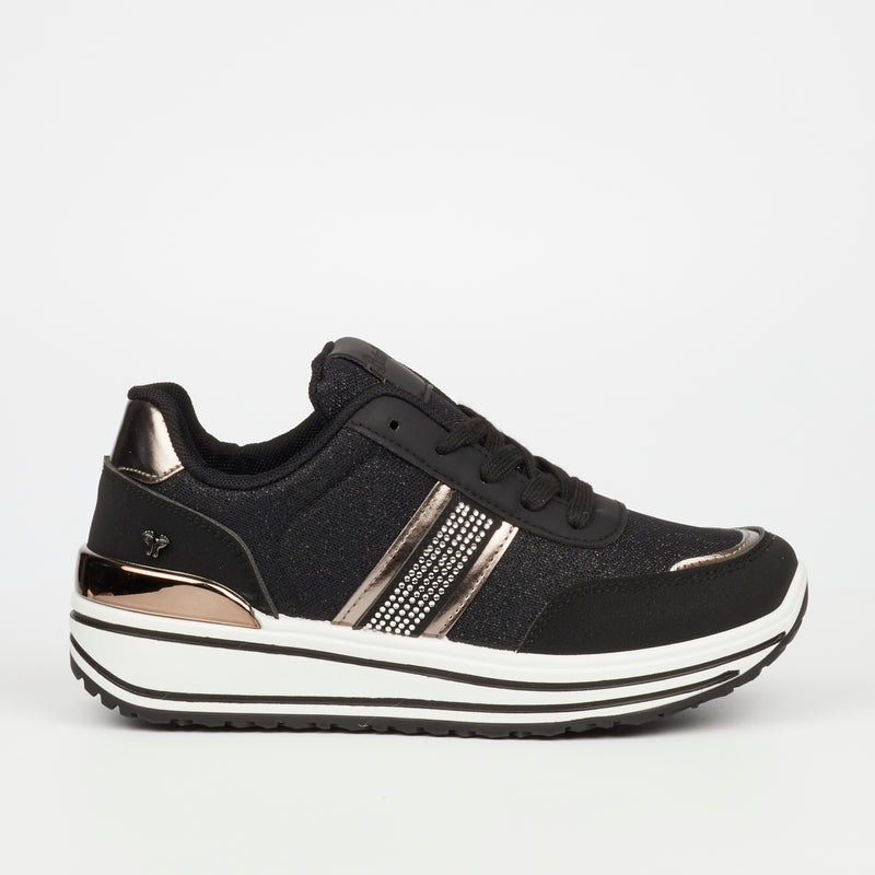 Butterfly Feet Apexx 1 Sneaker - Black footwear Butterfly Feet   