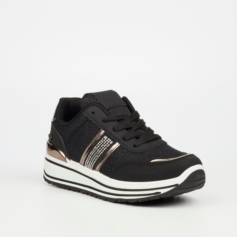 Butterfly Feet Apexx 1 Sneaker - Black footwear Butterfly Feet   