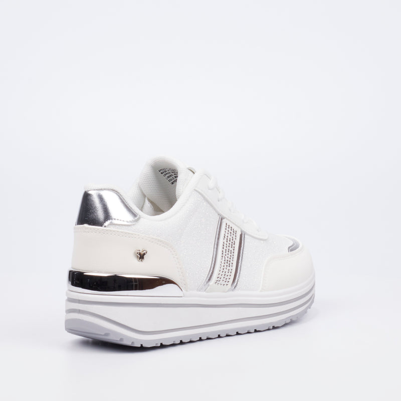 Butterfly Feet Apexx 1 Sneaker - White footwear Butterfly Feet   