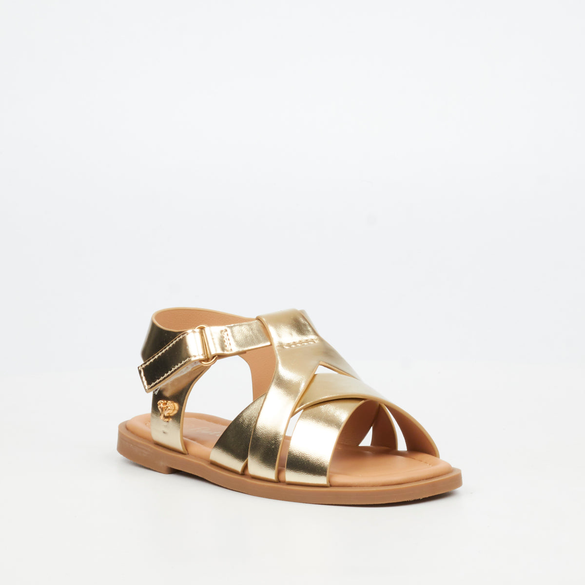 Flutterby Ariel 2 Flat Sandal - Gold (Infants) footwear Flutterby