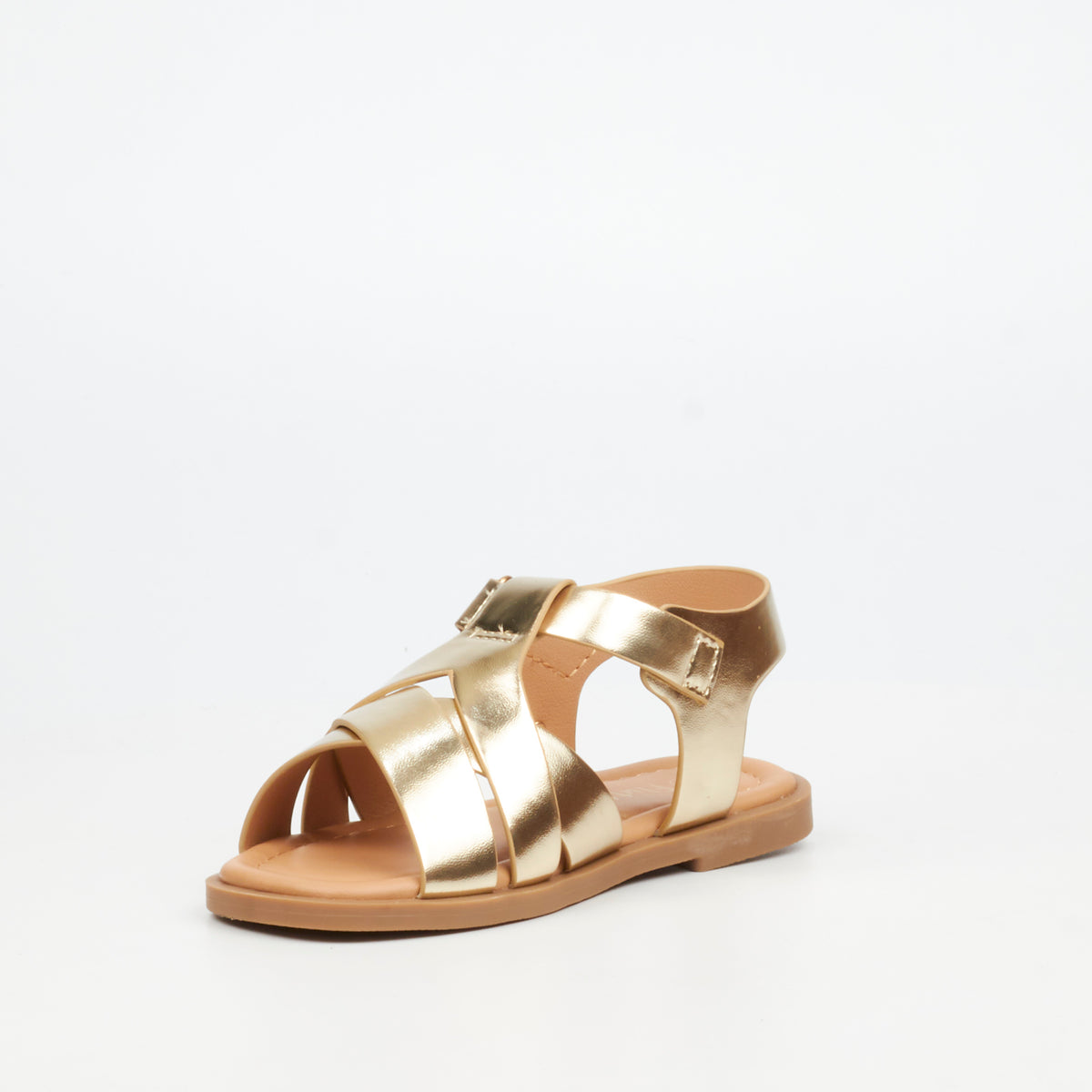 Flutterby Ariel 2 Flat Sandal - Gold (Infants) footwear Flutterby