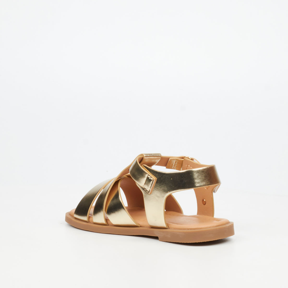 Flutterby Ariel 2 Flat Sandal - Gold (Infants) footwear Flutterby