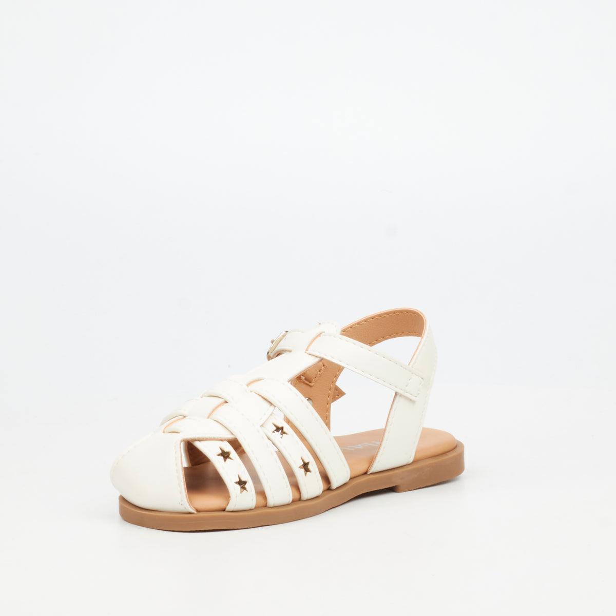 Flutterby Ariel 3 Flat Sandal - White (Infants)