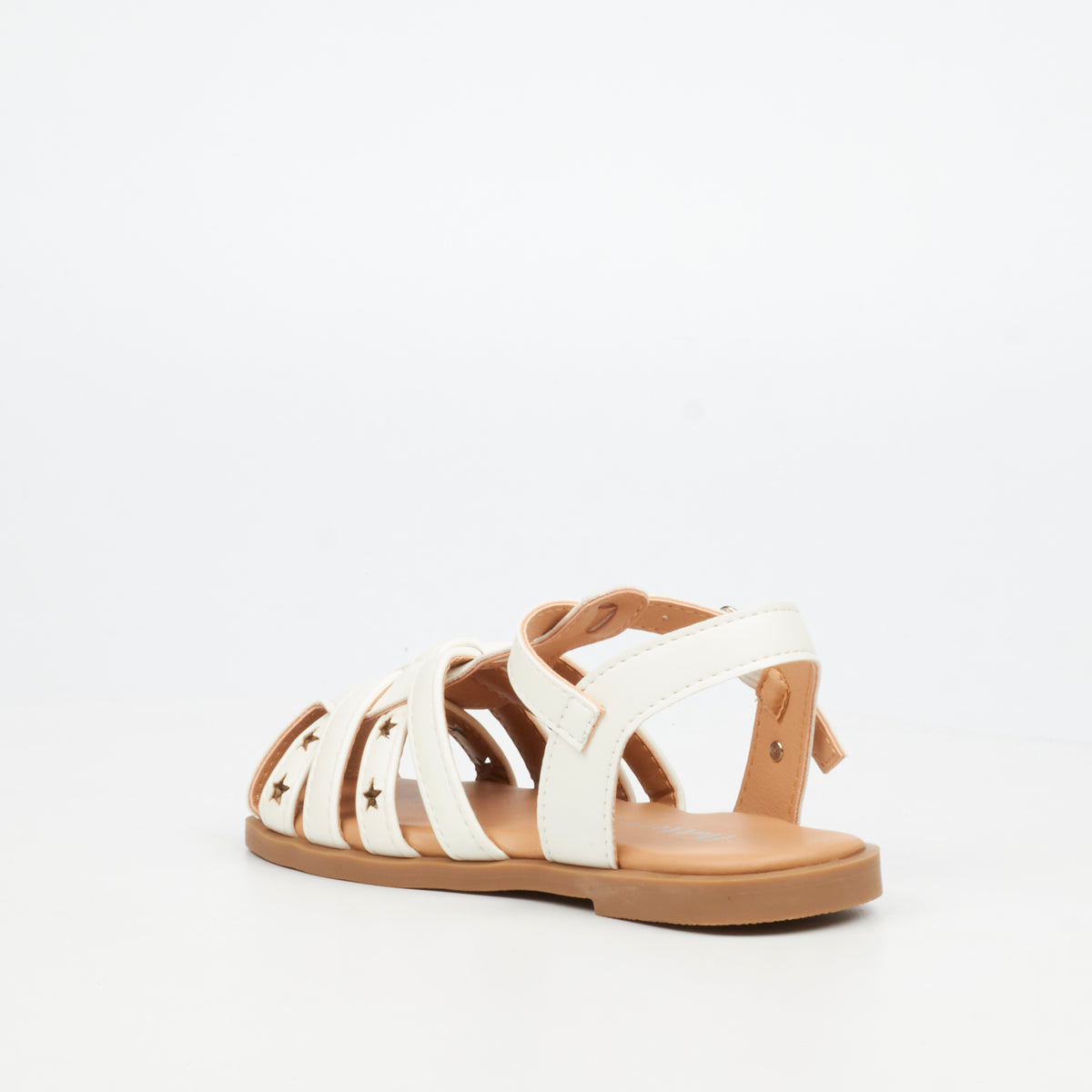 Flutterby Ariel 3 Flat Sandal - White (Infants)